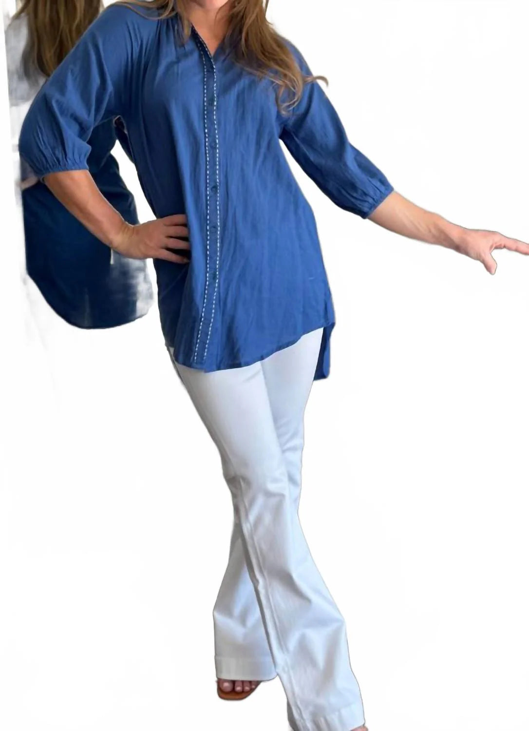 Debbie Katz Womens Ava Tunic/Blouse Cover Up