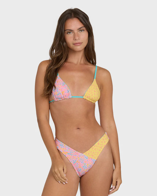 Billabong Women's Babe Alert Revsbl Mini Slide Tri Bikini Top
