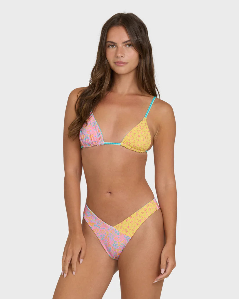 Billabong Women's Babe Alert Revsbl Mini Slide Tri Bikini Top