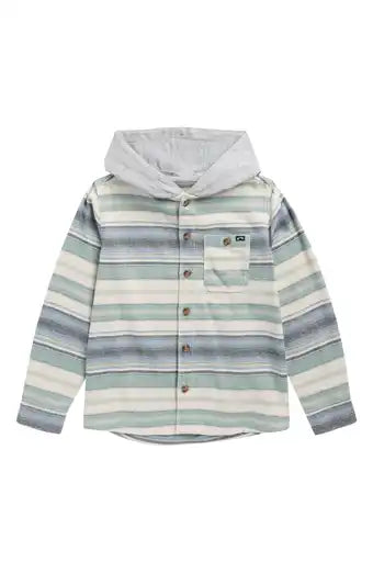 Billabong Boys Baja Flannel Shirt Hoodie