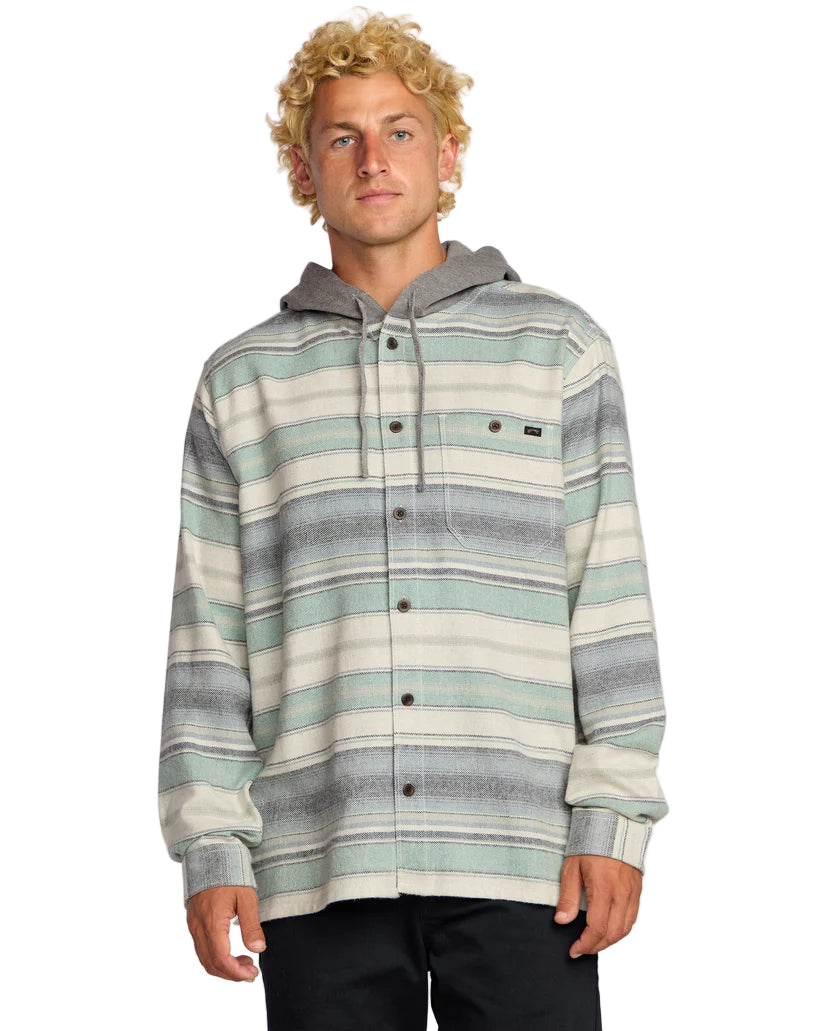 Billabong Mens Baja Hooded Flannel Shirt