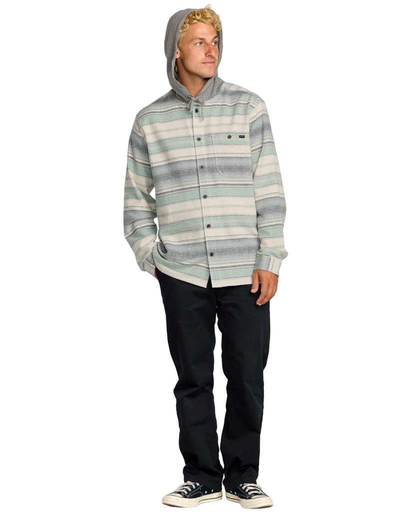 Billabong Mens Baja Hooded Flannel Shirt