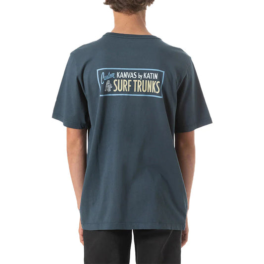 Katin Signage HERREN KURZARM T-SHIRT BABYLON BLAU: SMALL