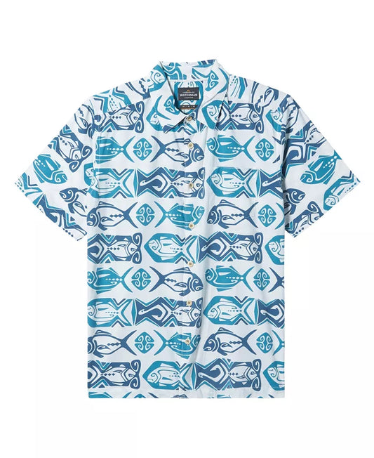 Quiksilver Mens Waterman Band O Fish Short Sleeve Shirt