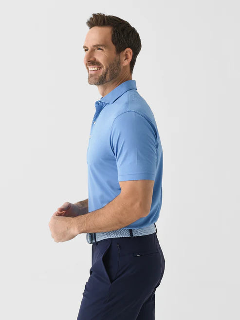 johnnie-O Mens Lyndonn Stripe Performance Polo Shirt