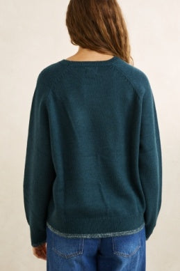 Rhythm Womens Bayside Crew Neck Knit Sweater