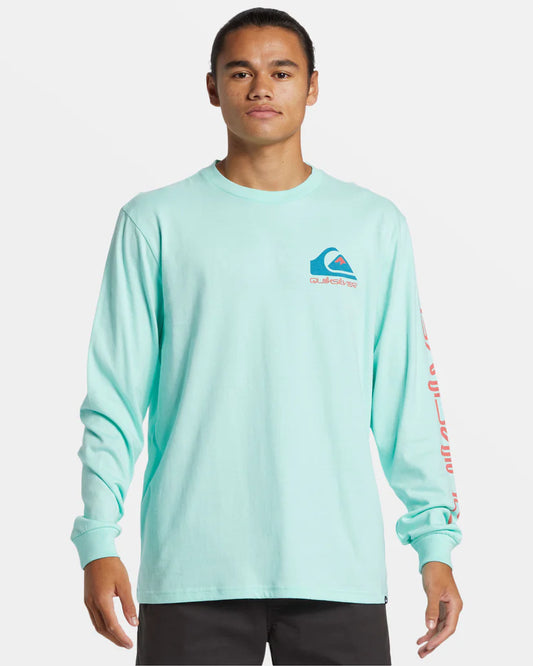 T-shirt à manches longues Quiksilver Comp Logo pour homme