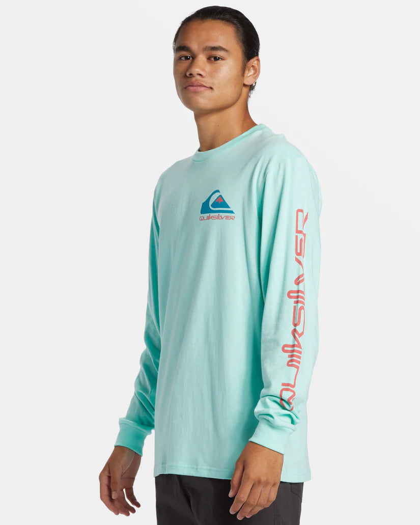 T-shirt à manches longues Quiksilver Comp Logo pour homme