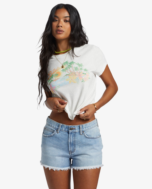 Short en jean effiloché Drift Away pour femme de Billabong