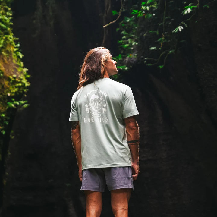 Bermies Mens Happy Hour Short Sleeve Graphic T-Shirt