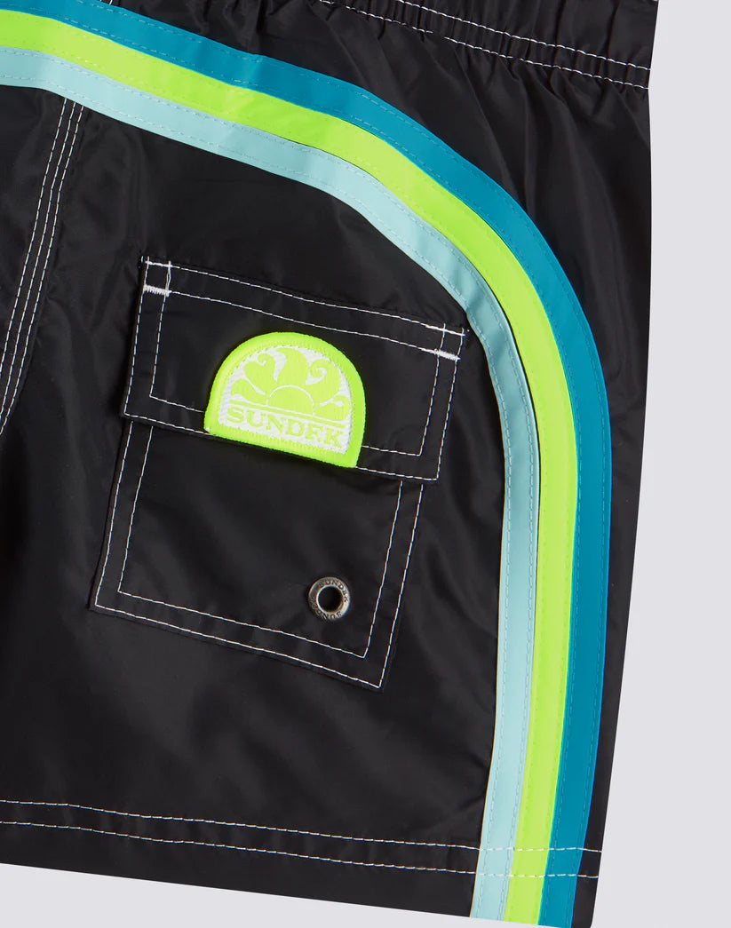 Sundek Boys Elastic Waist Swim Trunks