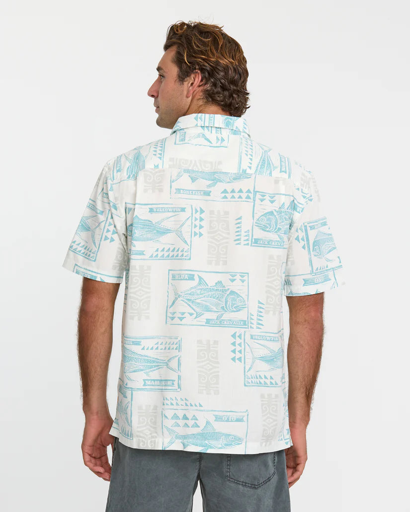 Quiksilver Waterman Block Fish Short Sleeve Shirt