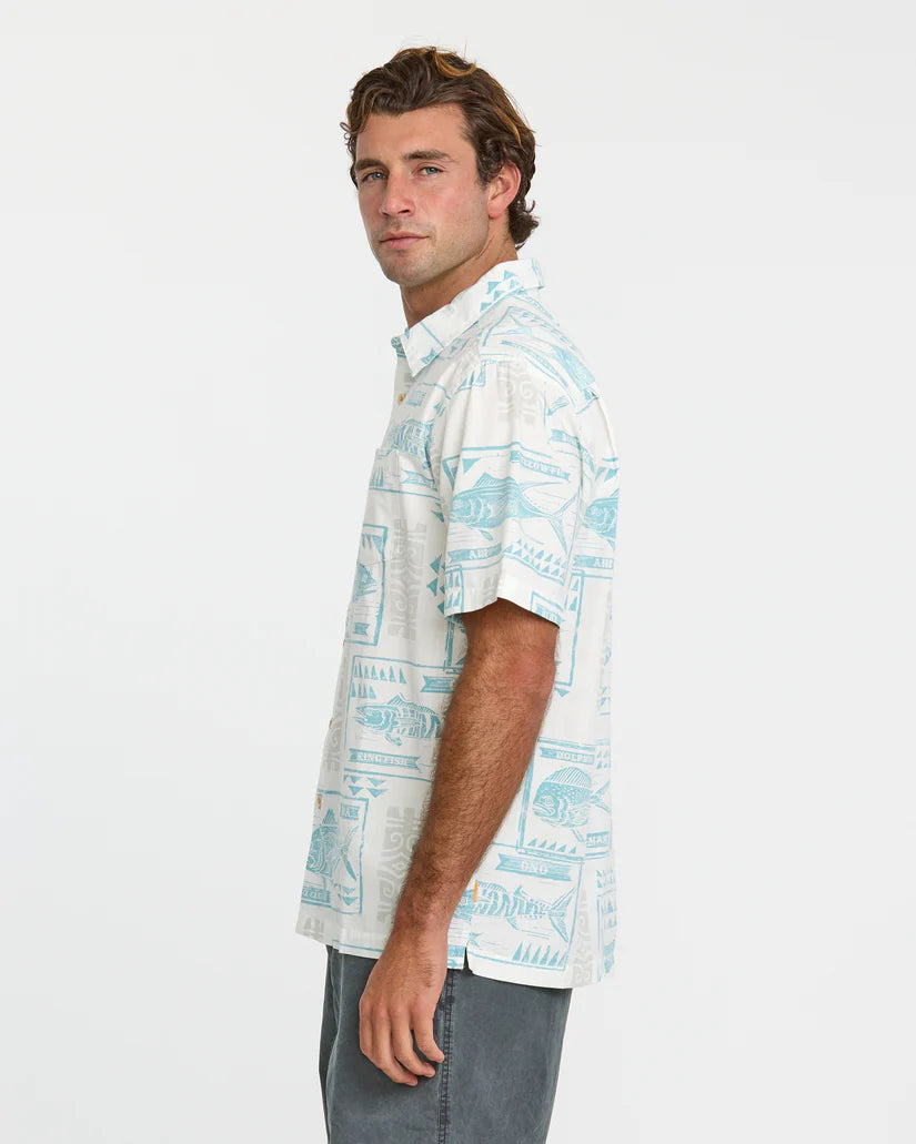 Quiksilver Waterman Block Fish Short Sleeve Shirt