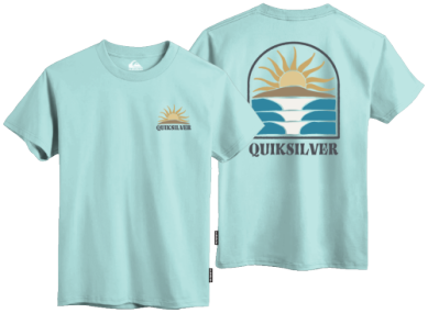 Quiksilver Boys Blue Dawn Short Sleeve T-Shirt