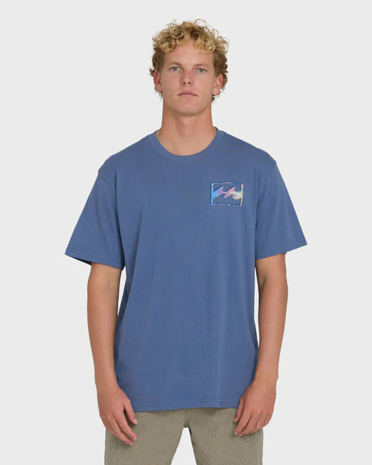Billabong Men's Crayon Wave Premium Short Sleeve Knit T-Shirt