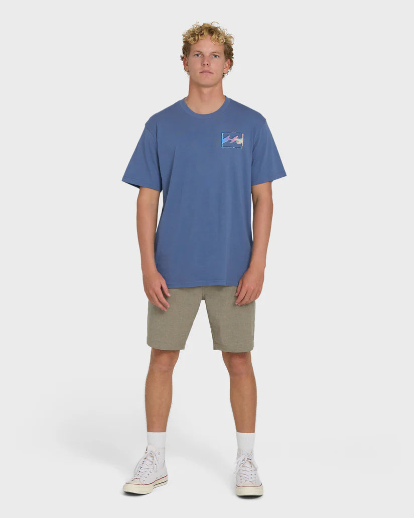 Billabong Men's Crayon Wave Premium Short Sleeve Knit T-Shirt