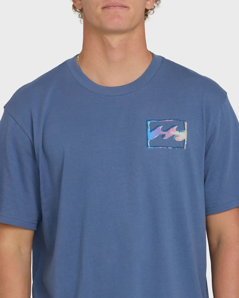 Billabong Men's Crayon Wave Premium Short Sleeve Knit T-Shirt