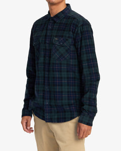 RVCA Men's Blues Walk Cord Flannel Shirt