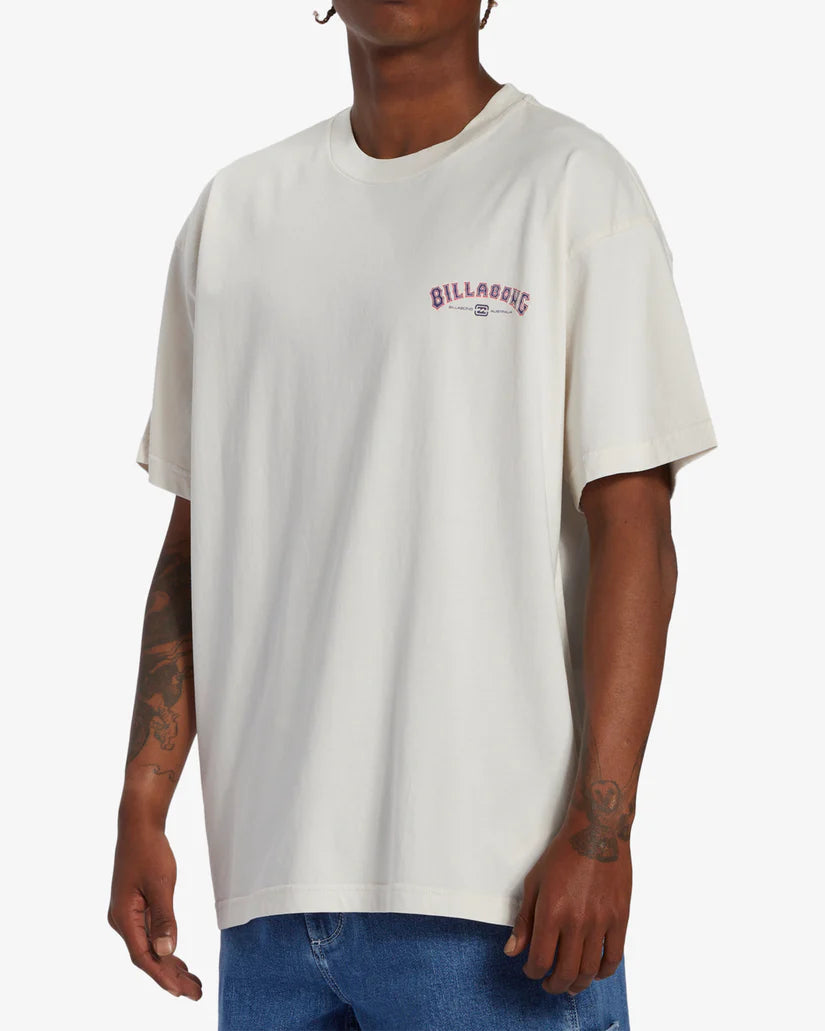 Billabong Mens Wave OG Wave Washed OVERSIZED Short Sleeve T-Shirt