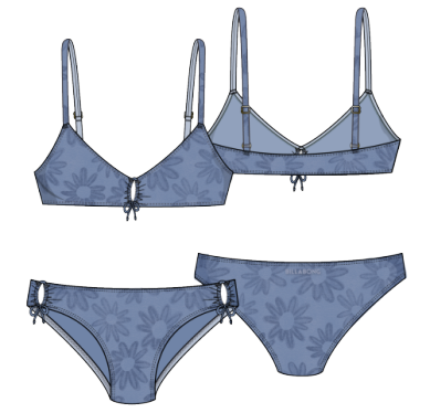 Billabong Girls Botanic Blues 2 Piece Bikini Set