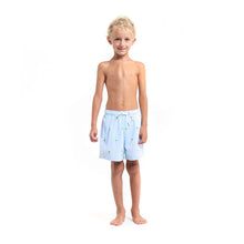 Load image into Gallery viewer, Bermies Boys Palm Classic Swim Trunks w/Compression Liner