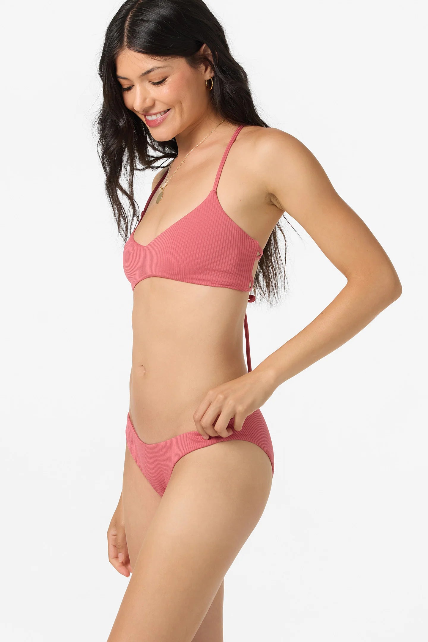 O'Neill Saltwater Solids Rib Rockley Bikini Bottoms