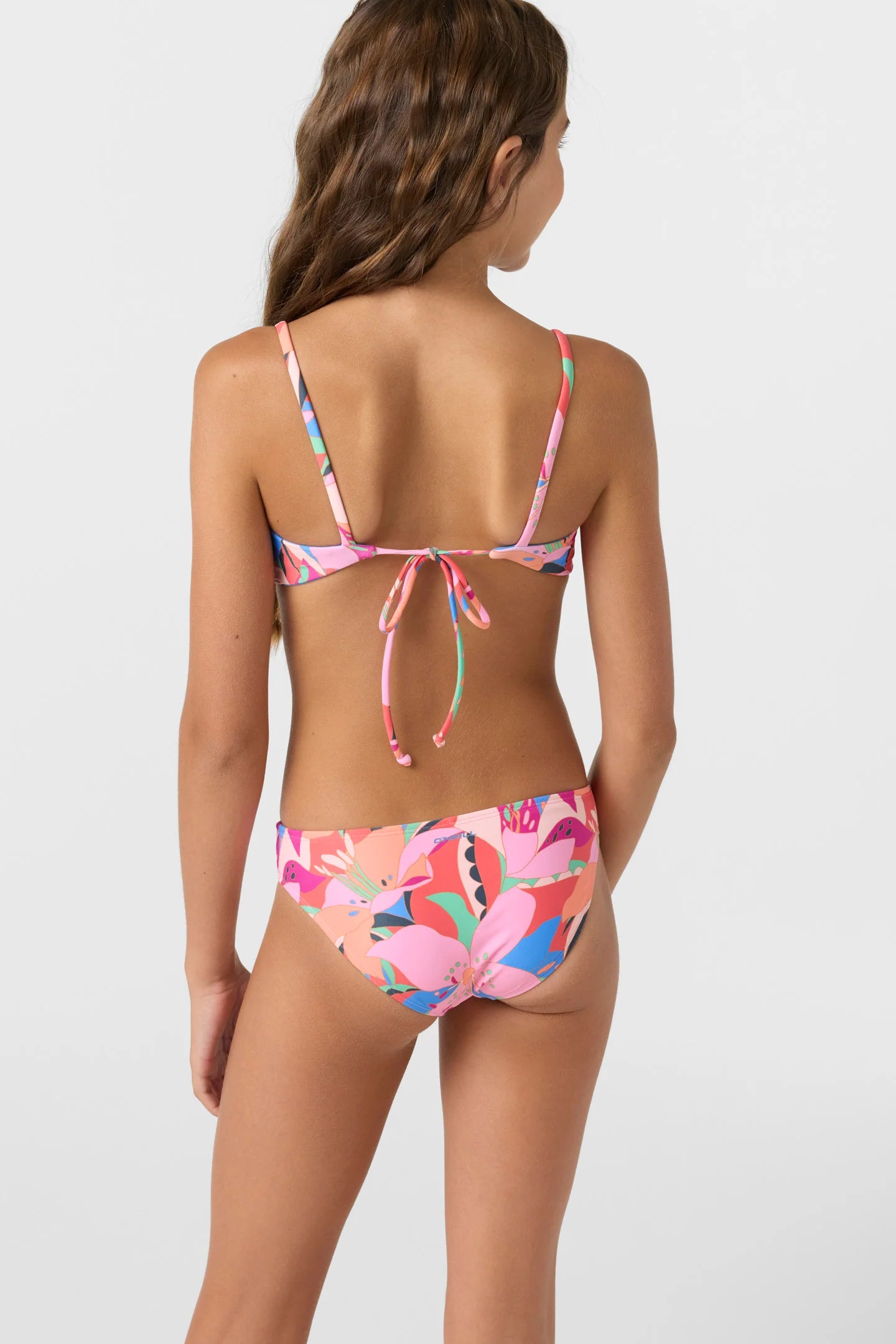 O'Neill Girls Cabana Floral Revo Tie Back Bralette 2 Piece Set