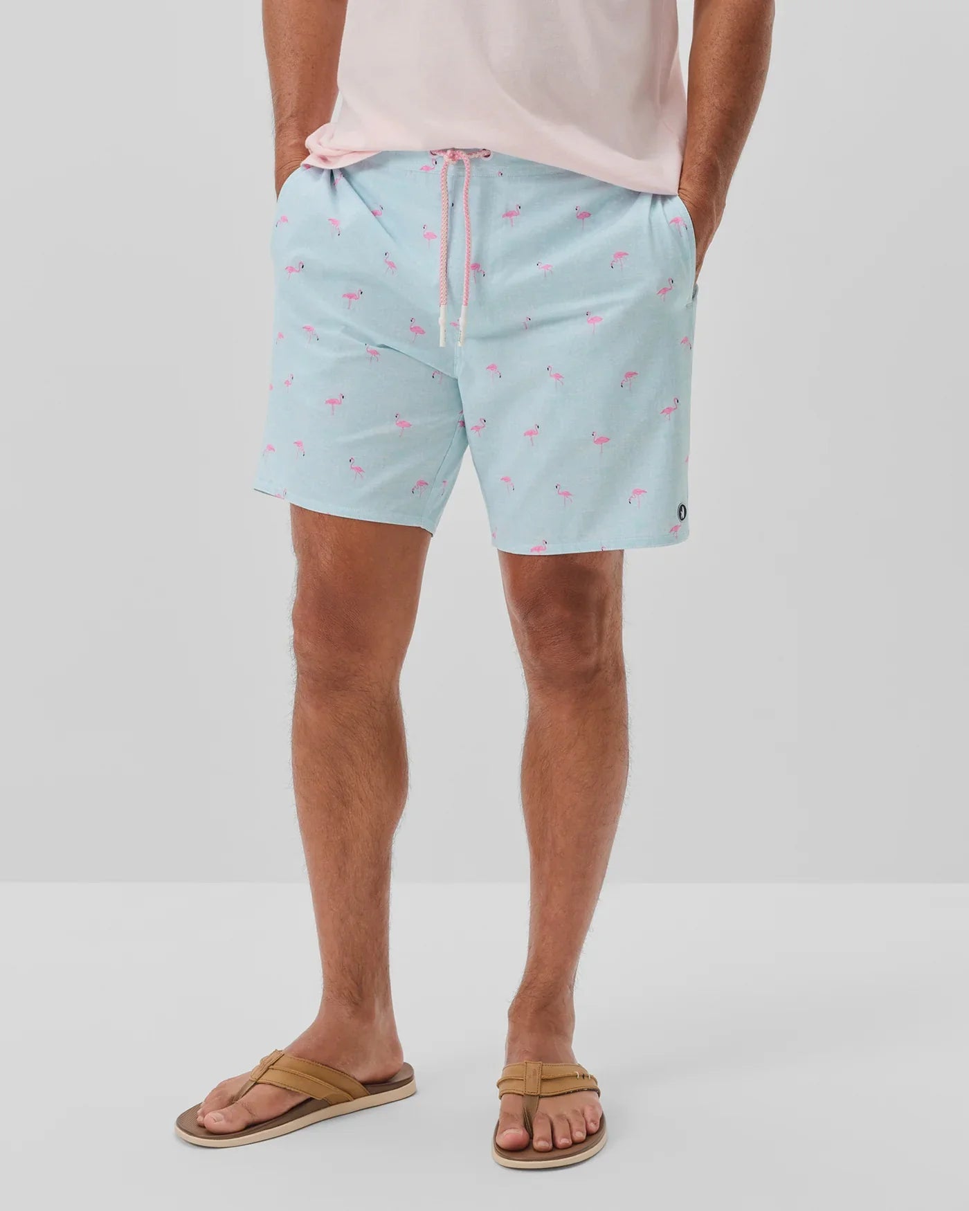 johnnie-O Mens Caladesi Half Elastic 7" Surf Shorts