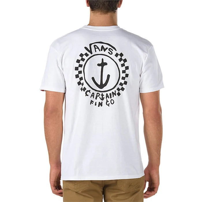 Vans Mens Captain Fin Anchor Short Sleeve T-Shirt