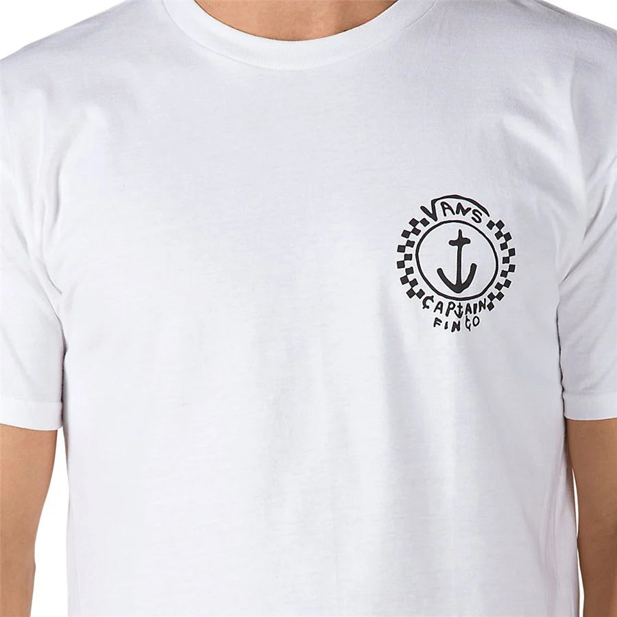 Vans Herren Captain Fin Anchor Kurzarm-T-Shirt