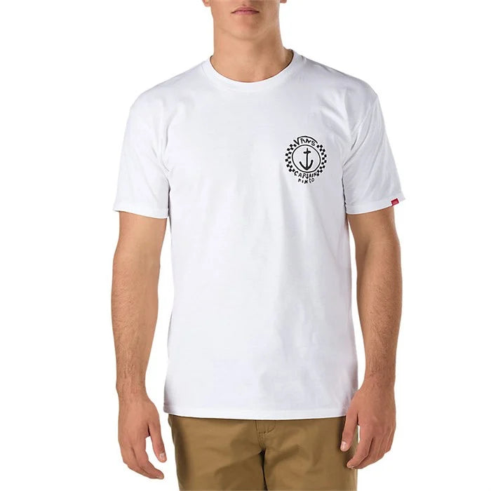 Vans Herren Captain Fin Anchor Kurzarm-T-Shirt