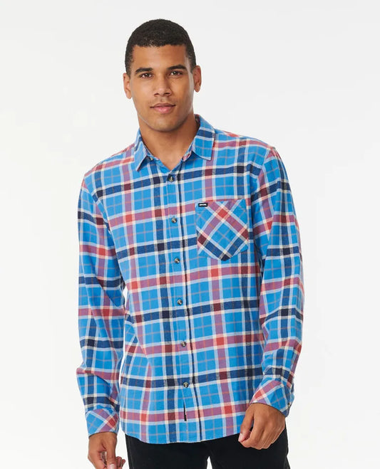 Rip Curl Herren Kariertes Langarm-Flanellhemd