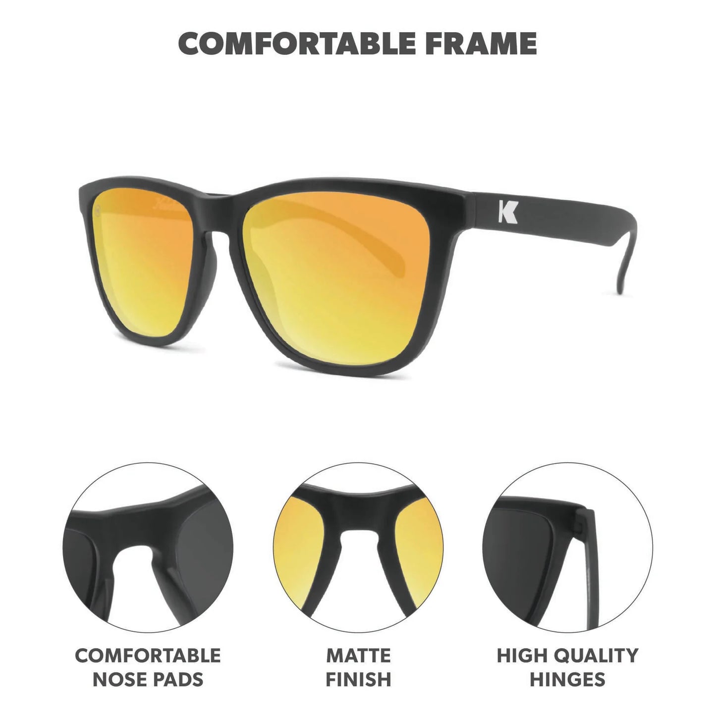 Knockaround Classics Sunglasses Black/Sunset