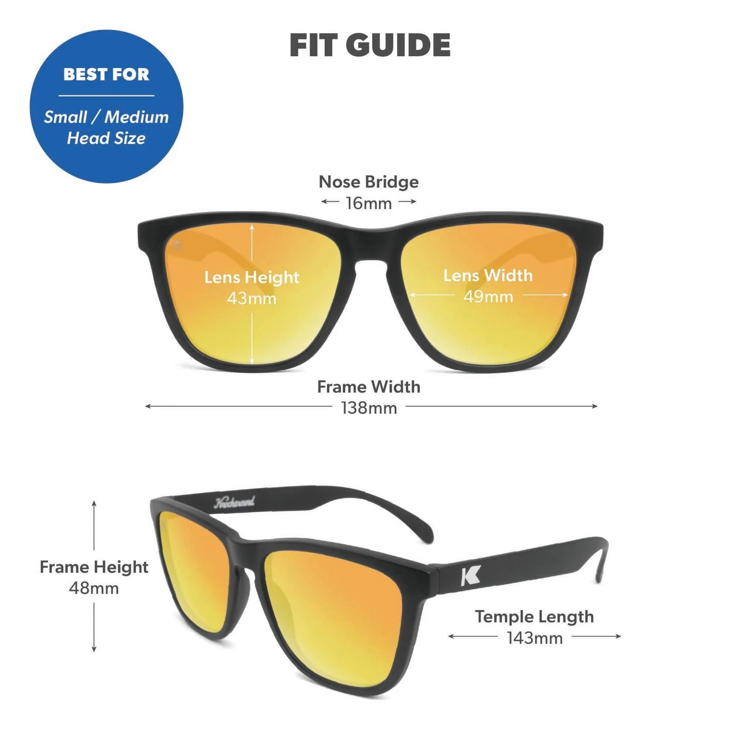 Knockaround Classics Sunglasses Black/Sunset