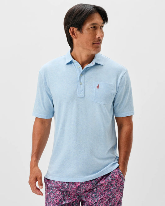 johnnie-O Mens Heathered Original 2.0 Short Sleeve Polo Shirt