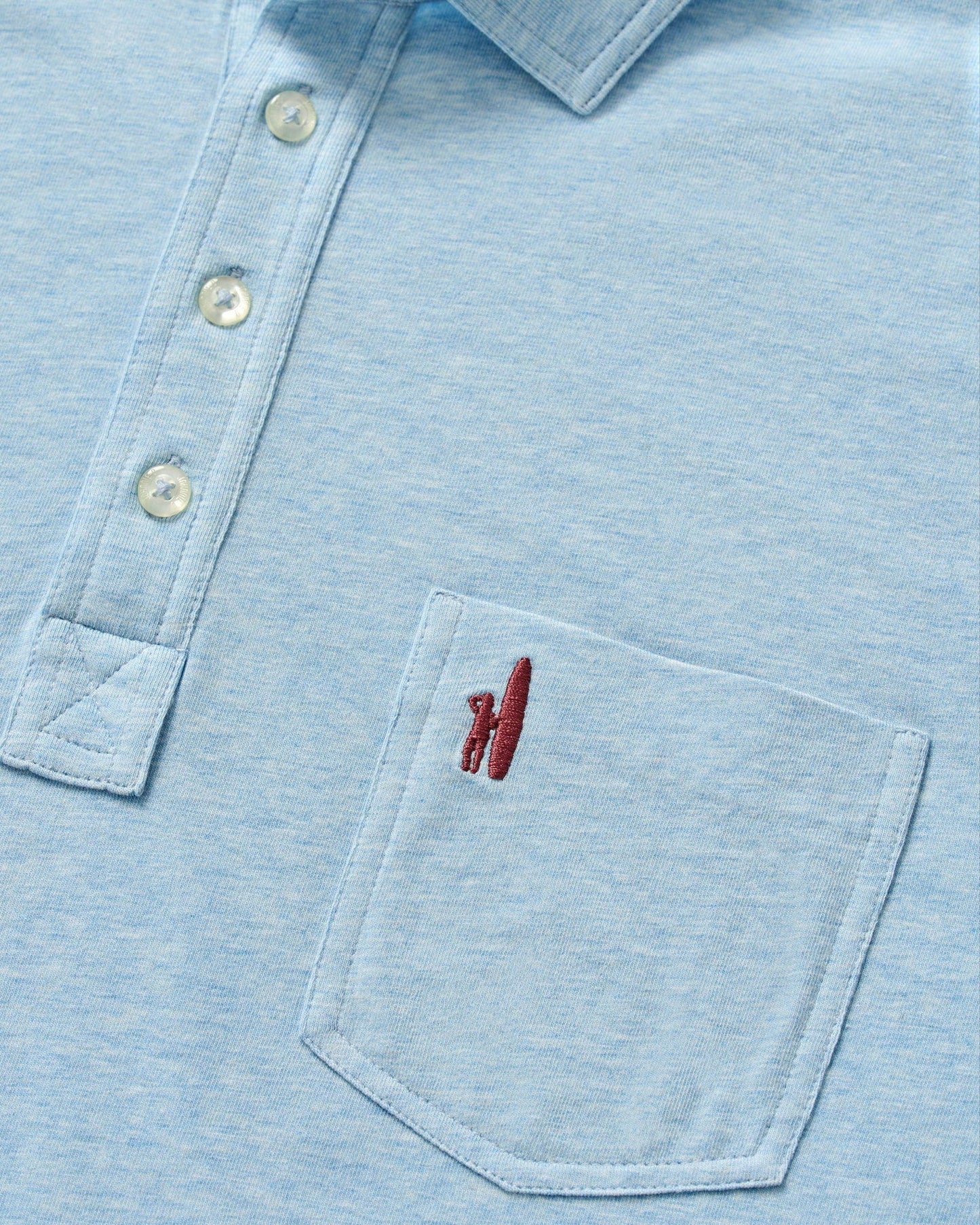 johnnie-O Mens Heathered Original 2.0 Short Sleeve Polo Shirt