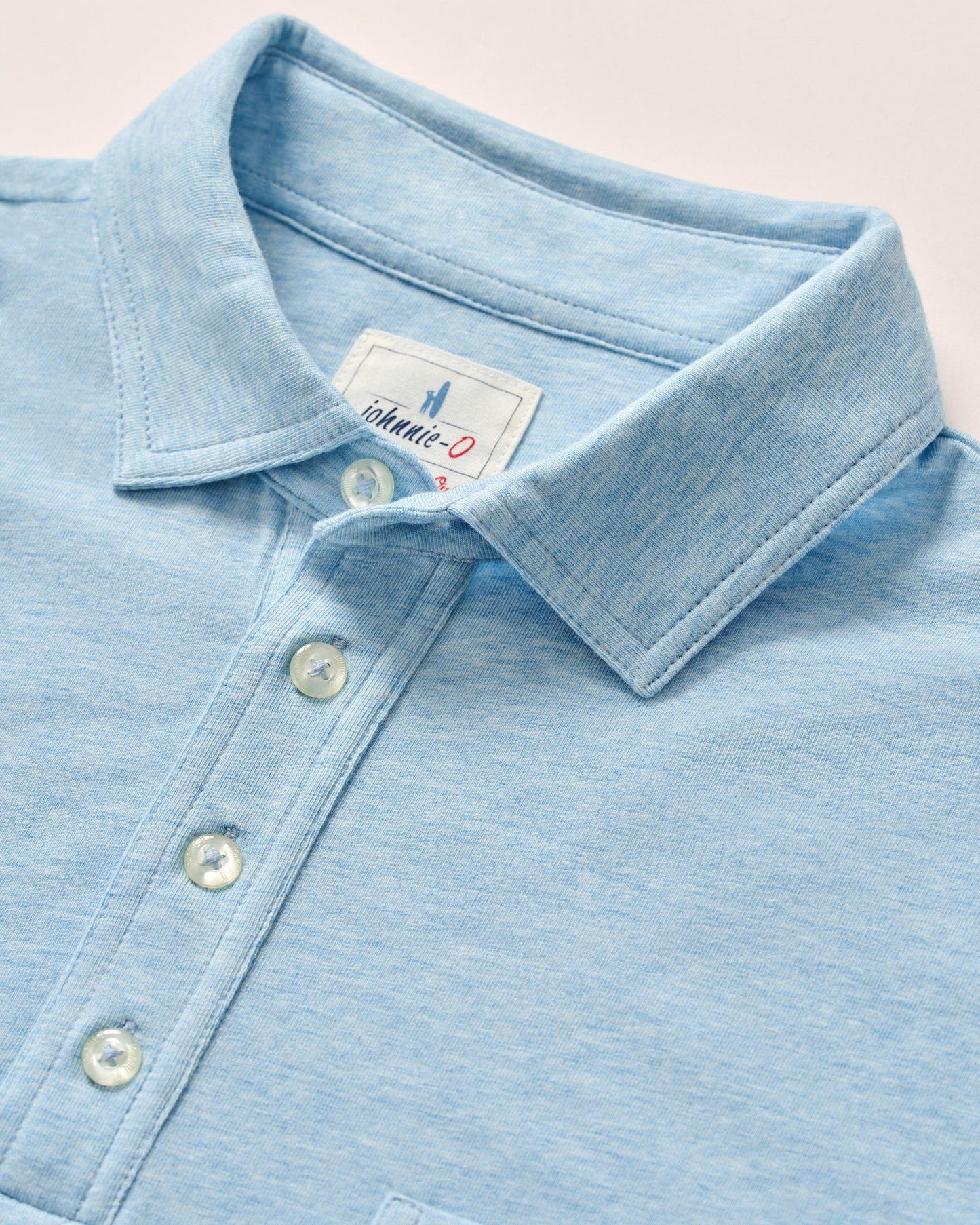 johnnie-O Mens Heathered Original 2.0 Short Sleeve Polo Shirt