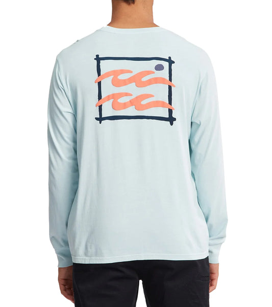 Billabong Mens Crayon Wave Long Sleeve T-Shirt