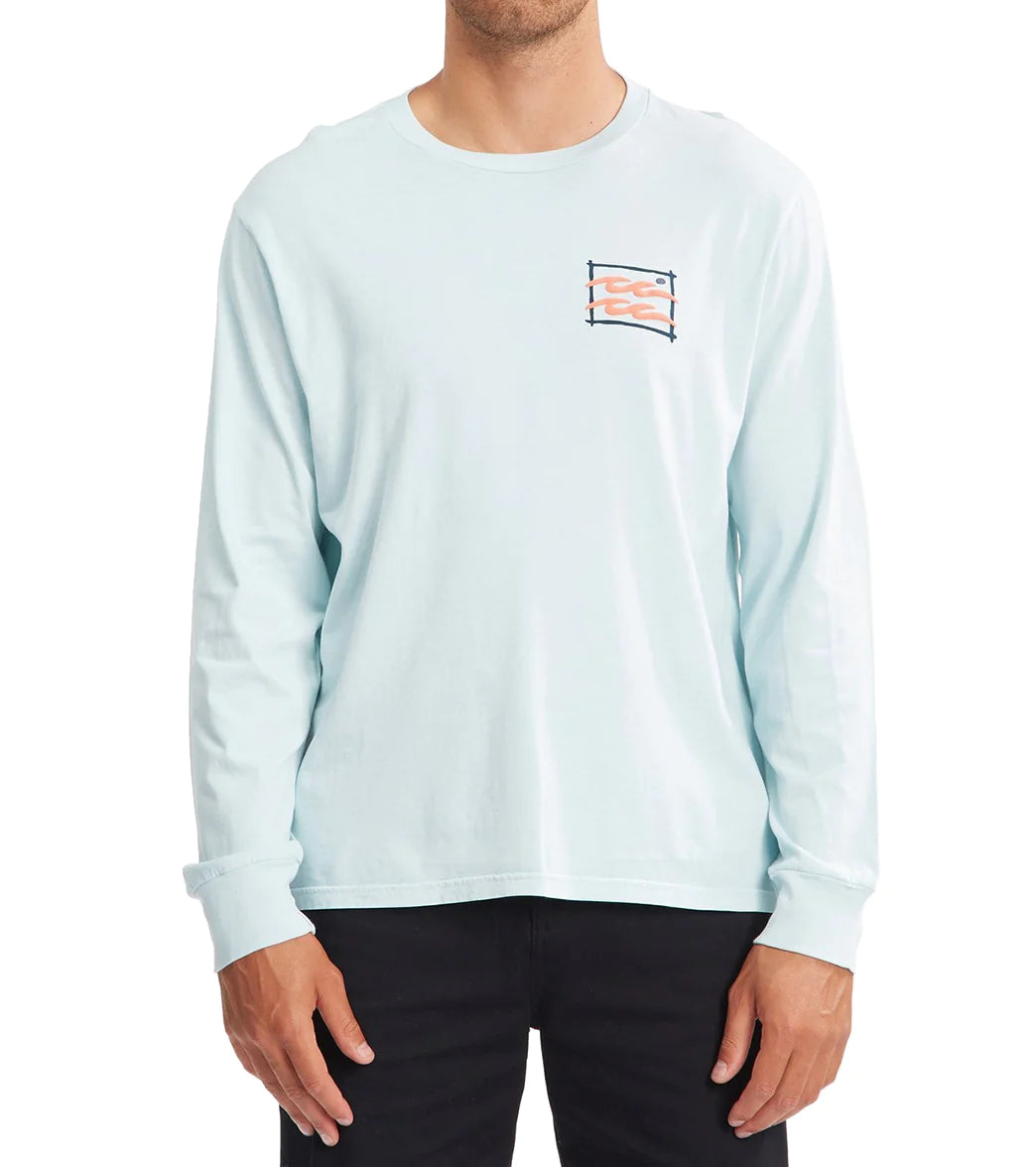 Billabong Mens Crayon Wave Long Sleeve T-Shirt