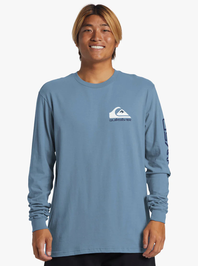 T-shirt à manches longues Quiksilver Comp Logo pour homme