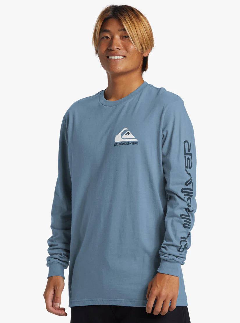 T-shirt à manches longues Quiksilver Comp Logo pour homme