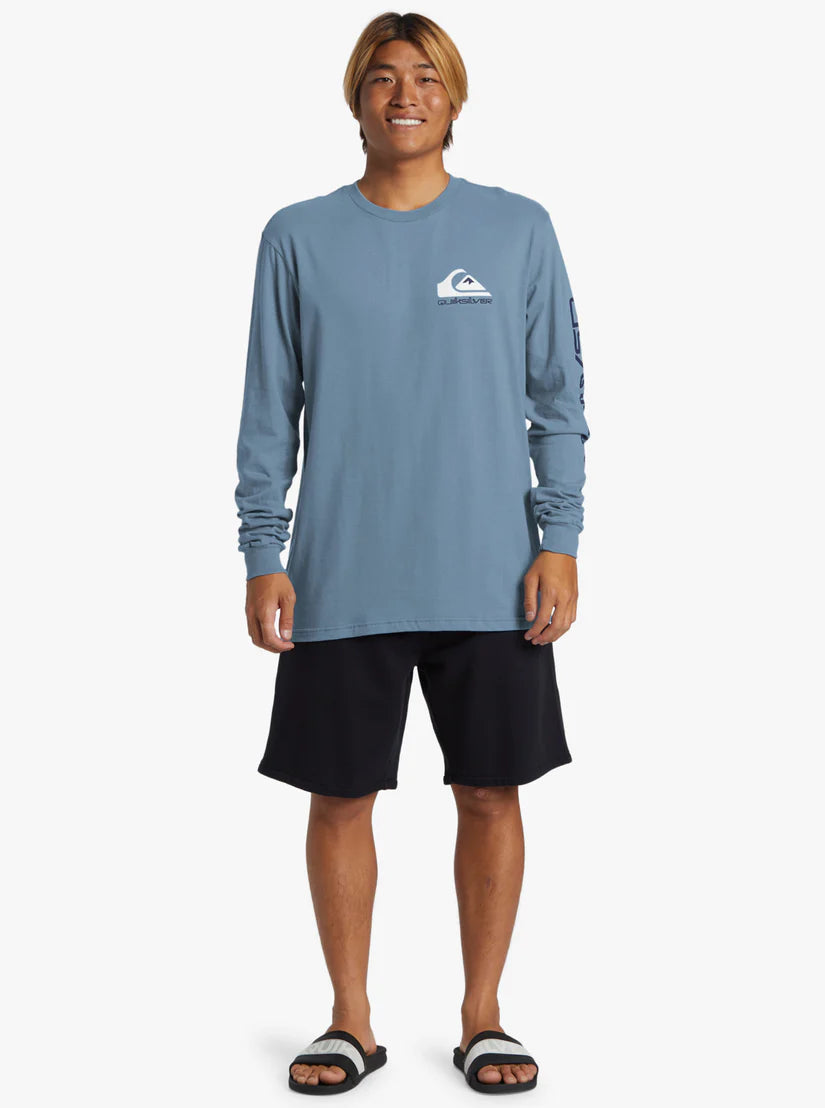 T-shirt à manches longues Quiksilver Comp Logo pour homme