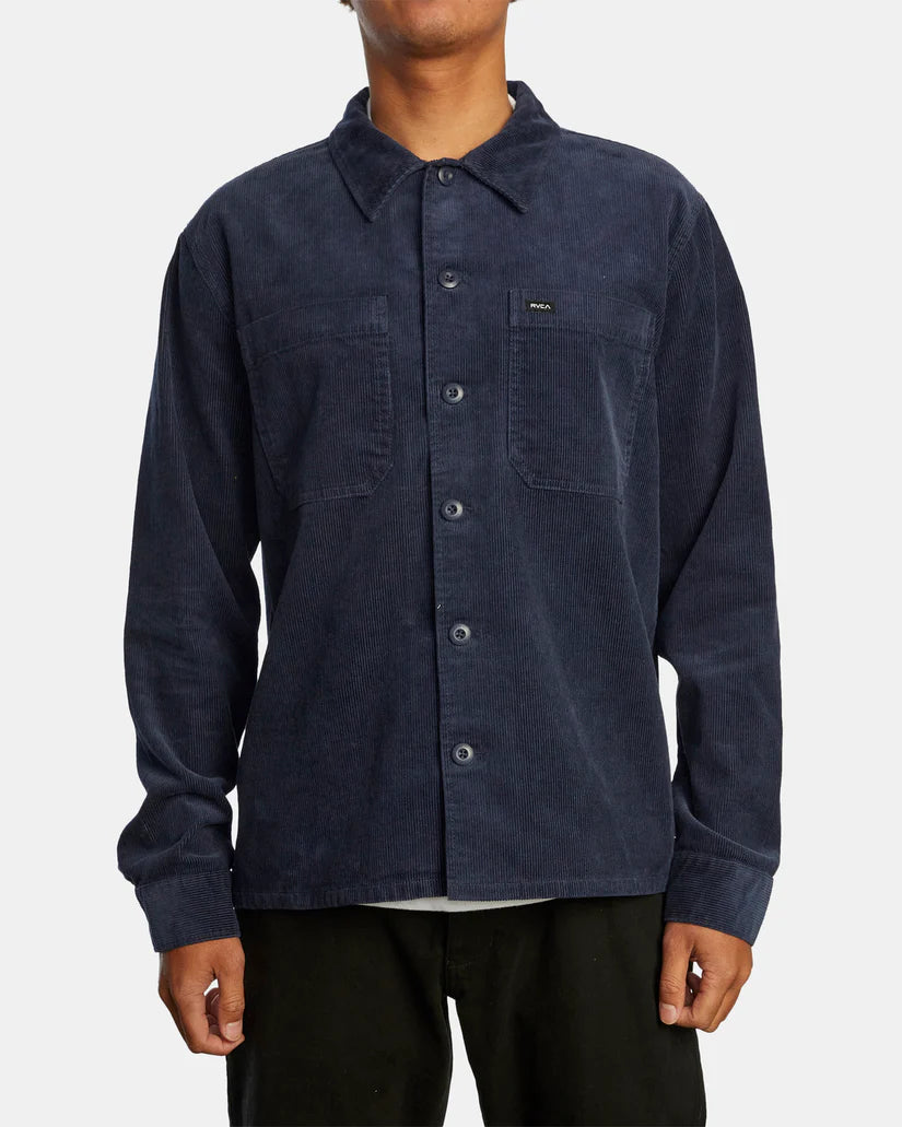 RVCA Men's Americana Corduroy Long Sleeve Shirt