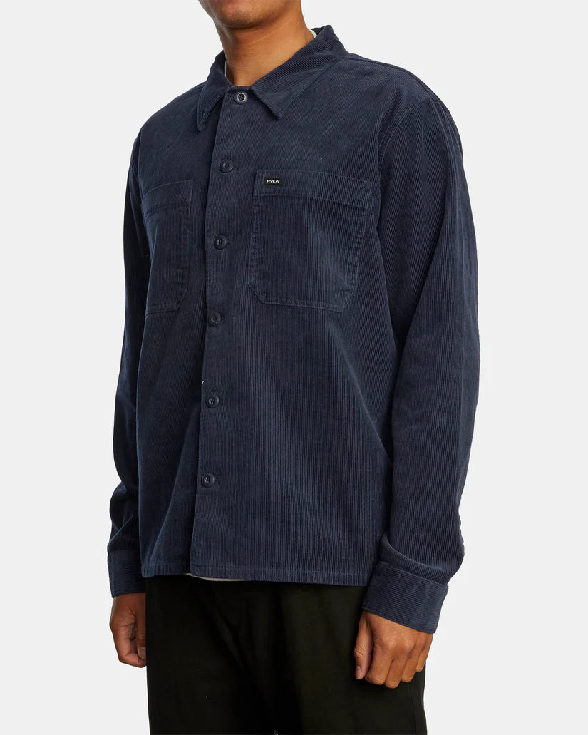 RVCA Men's Americana Corduroy Long Sleeve Shirt