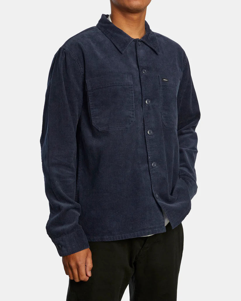 RVCA Men's Americana Corduroy Long Sleeve Shirt