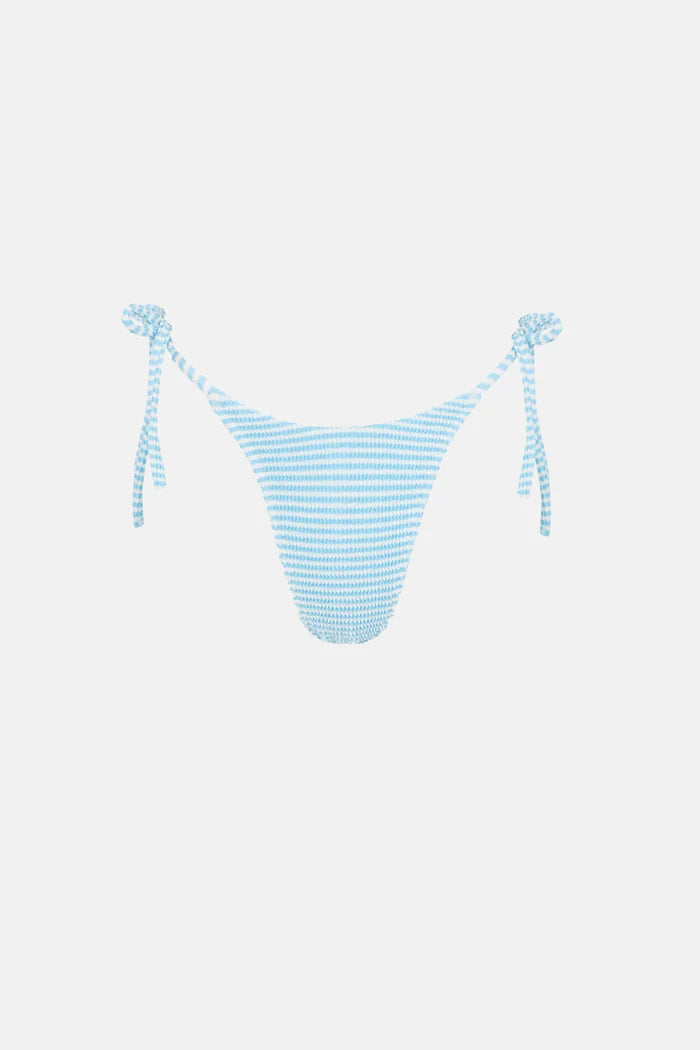 Rhythm Womens Cove Stripe Tie Side Hi Cut Bikini Bottom