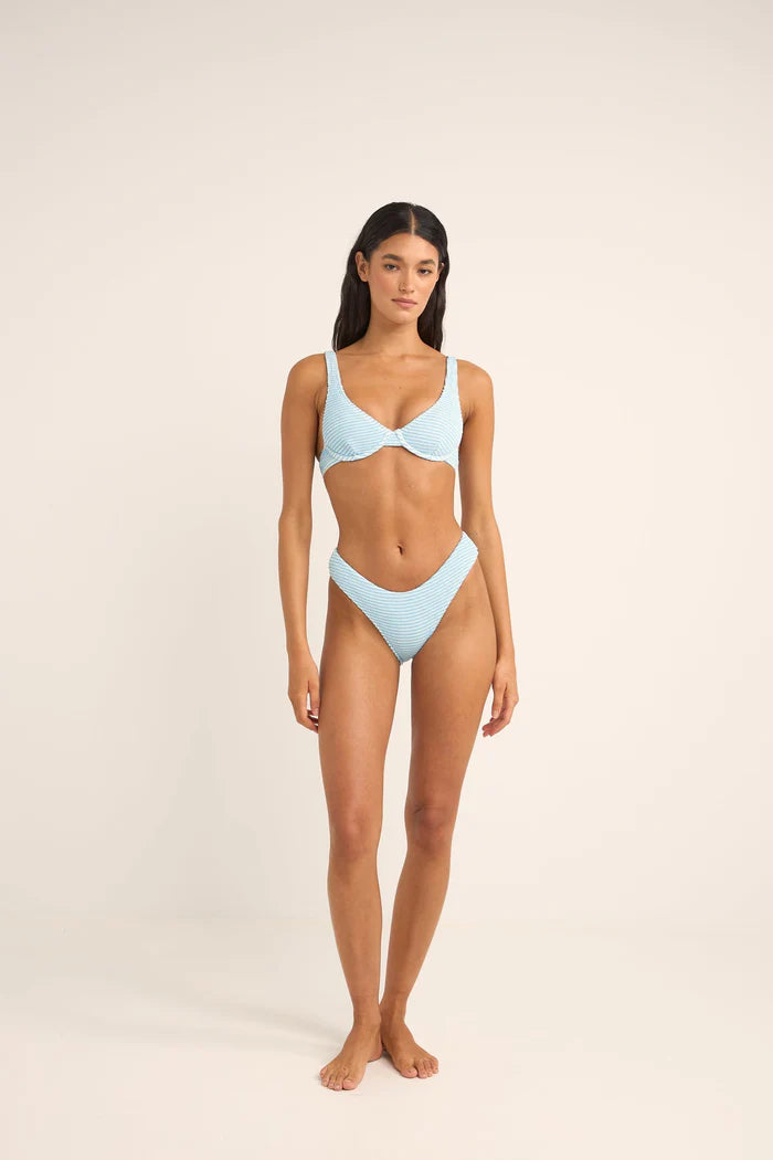 Rhythm Womens Cove Stripe Holiday Bikini Bottom