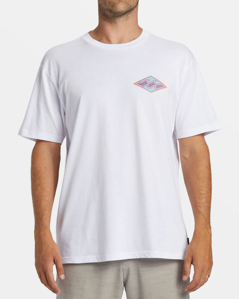 T-shirt à manches courtes Billabong Crayon Waves pour homme