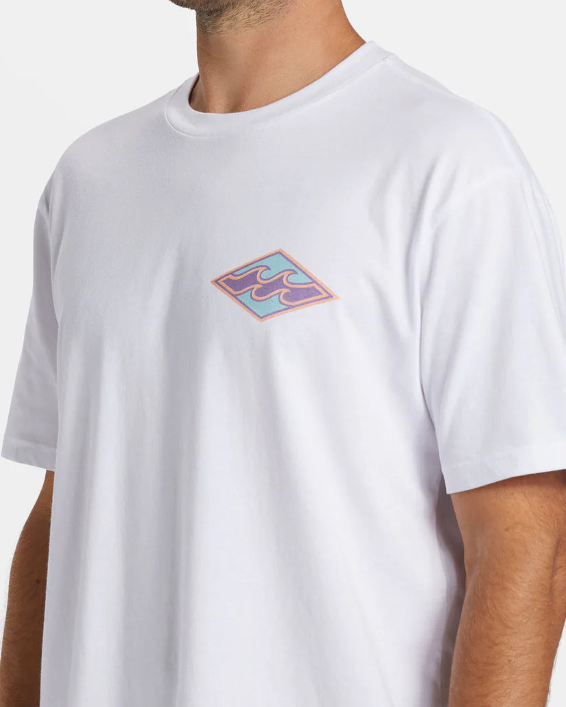 T-shirt à manches courtes Billabong Crayon Waves pour homme