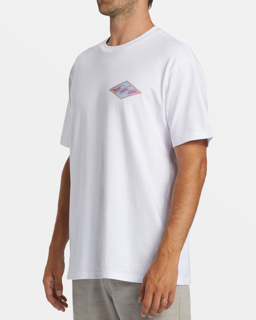 T-shirt à manches courtes Billabong Crayon Waves pour homme